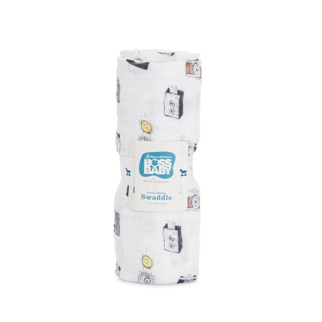 Little Unicorn Cotton Muslin Swaddle Single Camera 3 Little Unicorn Cotton Muslin Swaddle Single Camera - Image 3