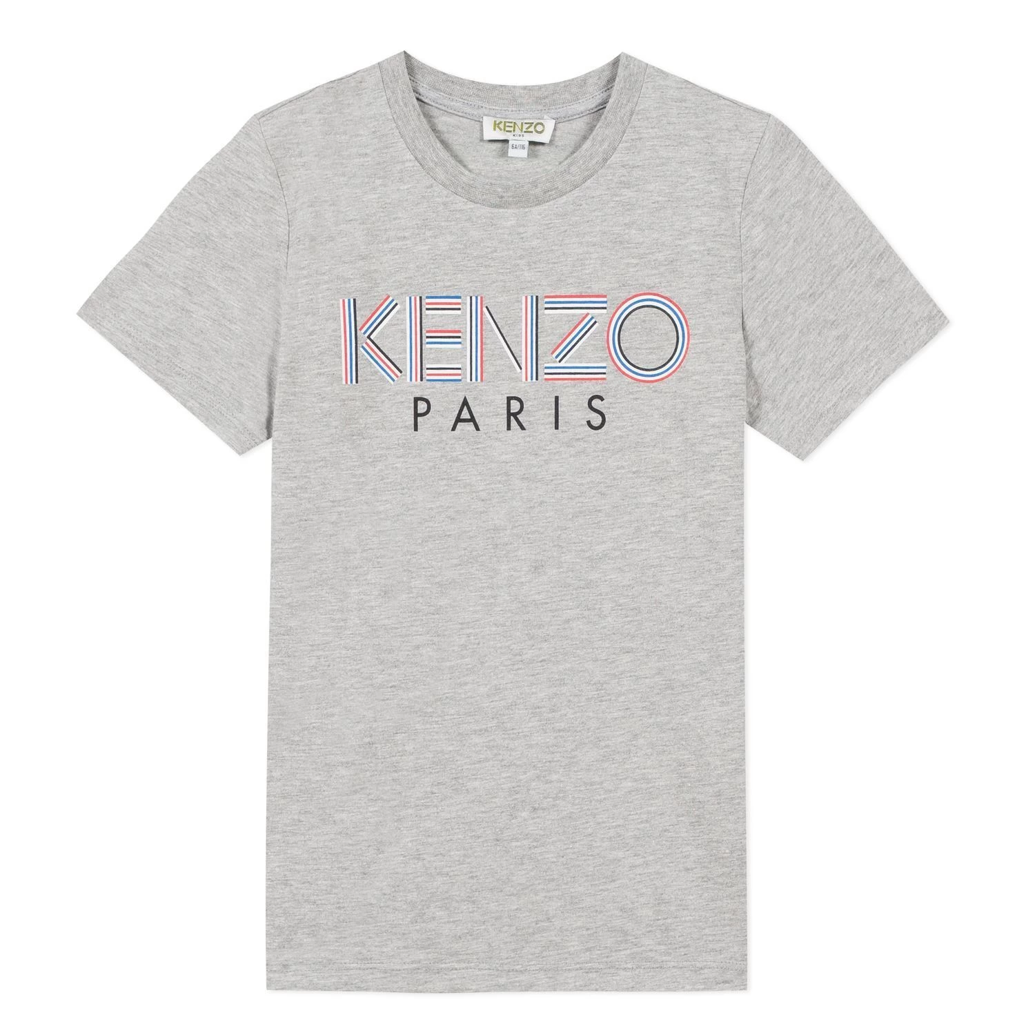 Kenzo Sport Line Logo JB 1 T-shirt - Marl Grey 10A 1 Kenzo Sport Line Logo JB 1 T-shirt - Marl Grey 10A