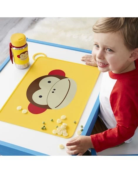 Skip Hop Zoo Fold & Go Placemat - Monkey 2 Skip Hop Zoo Fold & Go Placemat - Monkey - Image 2