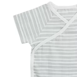 Bedding Baby Store -Bedding Baby Store 30800f 2 muslin baby clothing short suit gray grey stripe