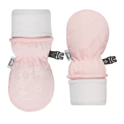 Kombi The Baby Animal Infant Mitt Glass Pink Rabbit - XS