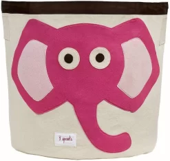 3 Sprouts Storage Bin Elephant Pink