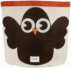3 Sprouts Storage Bin Snowy Owl