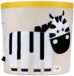 3 Sprouts Storage Bin Zebra