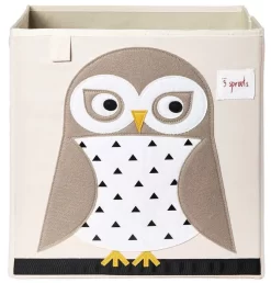 3 Sprouts Storage Box Owl