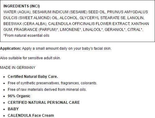 Weleda Baby Calendula Face Cream 50ml 2 Weleda Baby Calendula Face Cream 50ml - Image 2
