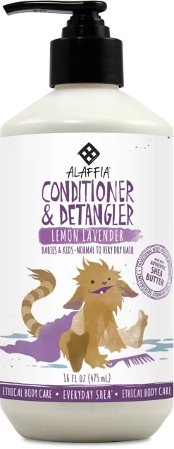 Alaffia Baby & Kid's Shea Conditioner & Detangler Lemon Lavender 475 Ml