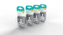 Nanobebe Silicone Double Vented Nipples 0 Months+ Twin Pack - Slow Flow 5 Nanobebe Silicone Double Vented Nipples 0 Months+ Twin Pack - Slow Flow -Bedding Baby Store 71cc3ns7qil. sl1500