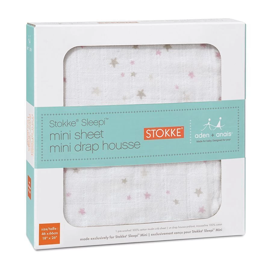 Aden & Anais Classic Crib Sheet Lovely Stokke Sleepi Crib Sheet Single 2 Aden & Anais Classic Crib Sheet Lovely Stokke Sleepi Crib Sheet Single - Image 2