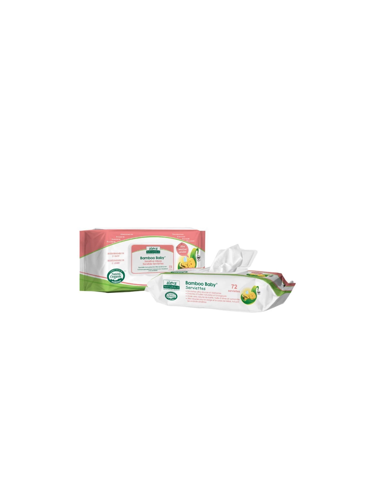 Aleva Naturals Bamboo Baby Sensitive Wipes 72 Wipes 1 Aleva Naturals Bamboo Baby Sensitive Wipes 72 Wipes