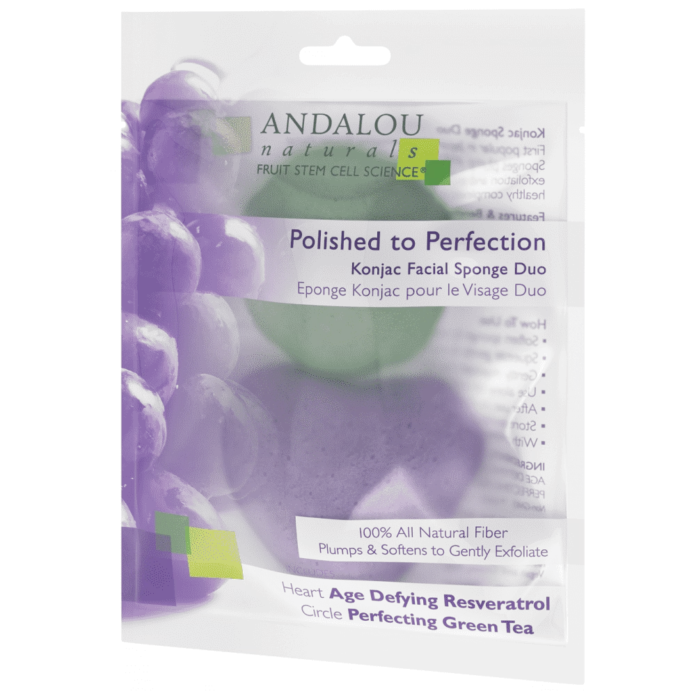 ANDALOU Naturals Perfection Konjac Facial Sponge Duo 1 ANDALOU Naturals Perfection Konjac Facial Sponge Duo