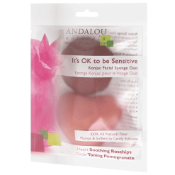 ANDALOU Naturals Sensitive Konjac Facial Sponge Duo