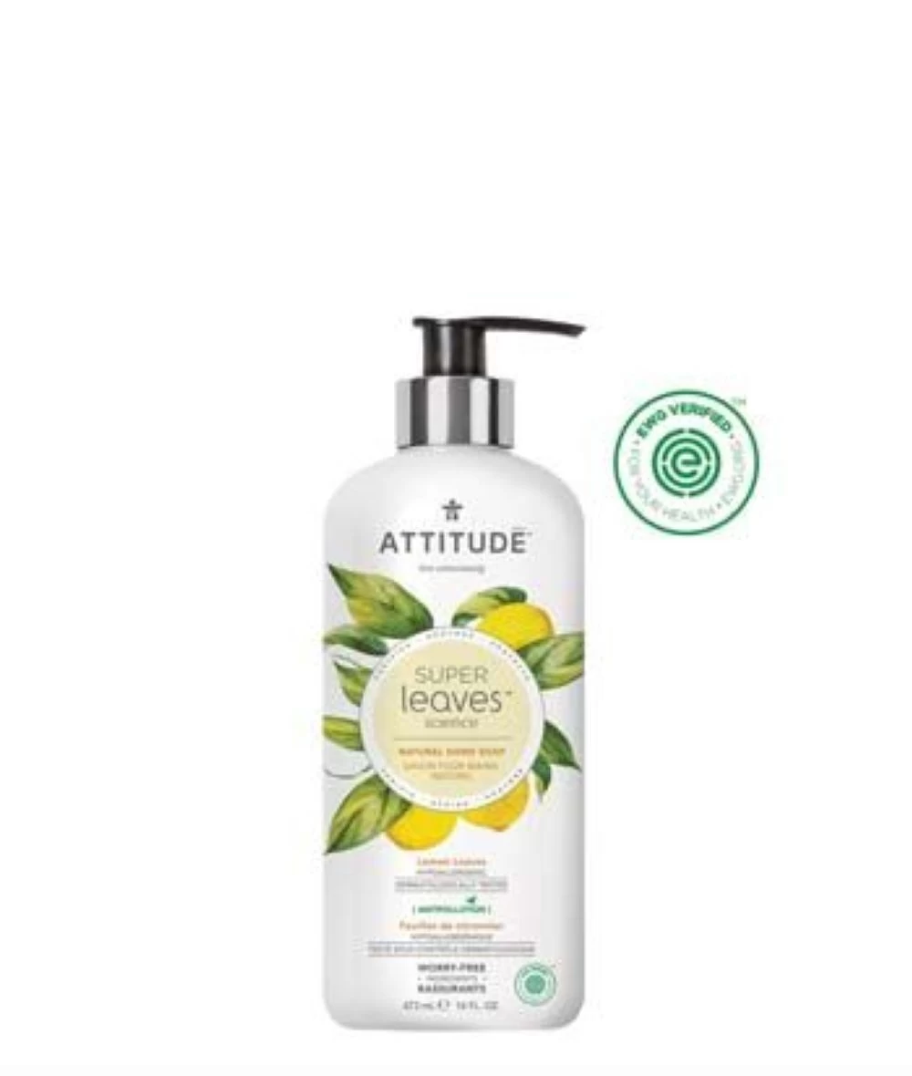 Attitude Super Leaves Natural Hand Soap Lemon Leaves 473ml 1 Attitude Super Leaves Natural Hand Soap Lemon Leaves 473ml