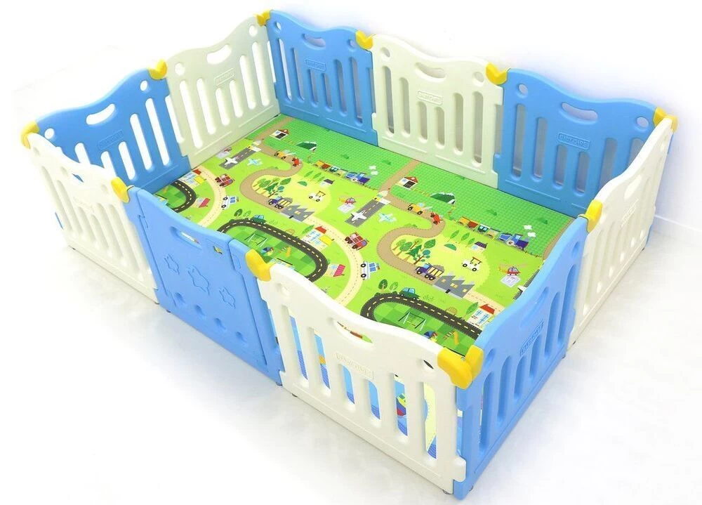Baby Care FunZone Playpen - Sky Blue 2 Baby Care FunZone Playpen - Sky Blue - Image 2
