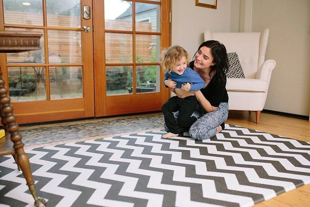 Baby Care Playmat Zig Zag Black - Medium 5 Baby Care Playmat Zig Zag Black - Medium - Image 5