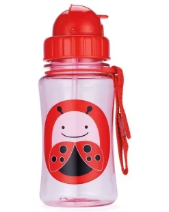 Skip Hop Zoo Straw Bottle 12 Oz -LadyBug