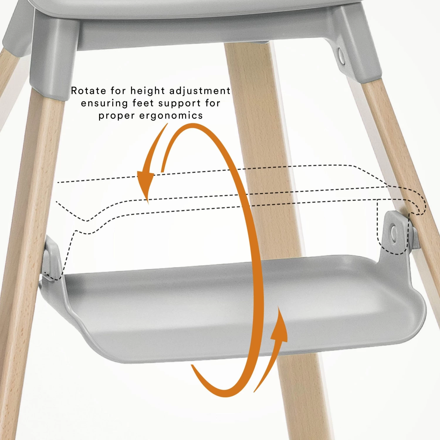 Stokke CLIKK High Chair - Coral 5 Stokke CLIKK High Chair - Coral - Image 5