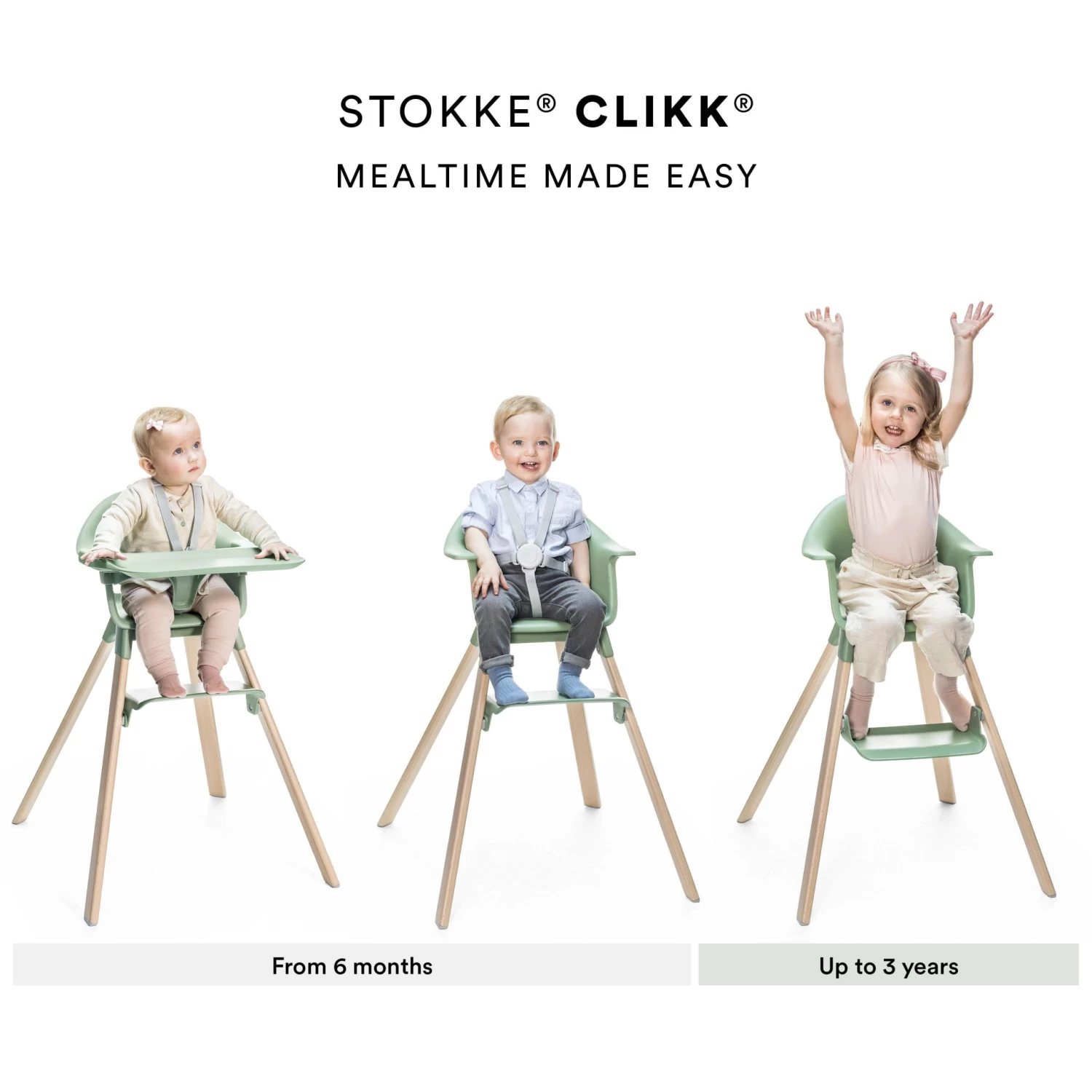 Stokke CLIKK High Chair - Coral 6 Stokke CLIKK High Chair - Coral - Image 6