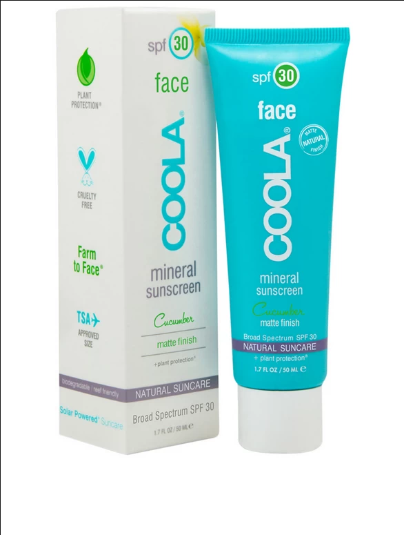 COOLA Face Mineral Sunscreen SPF 30 Cucumber Matte Finish 50ml 1 COOLA Face Mineral Sunscreen SPF 30 Cucumber Matte Finish 50ml