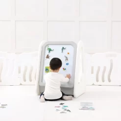 IFam Easy Doing Kids Magnetic Easel - Gray/Double -Bedding Baby Store dbt if 143 ifam easy doing kids magnetic easel grey 15539536463