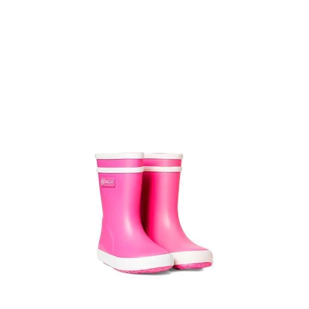 Aigle Toddler's Baby Flac Rain Booties Rose/Pink 2 Aigle Toddler's Baby Flac Rain Booties Rose/Pink - Image 2