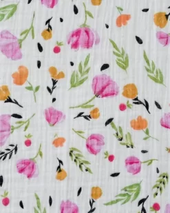 Little Unicorn Cotton Muslin Swaddle Single Berry & Bloom -Bedding Baby Store dsc 1684 1024x1024