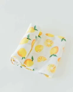 Little Unicorn Cotton Muslin Swaddle Single Lemon