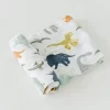 Little Unicorn Cotton Muslin Swaddle Single Dino Friends
