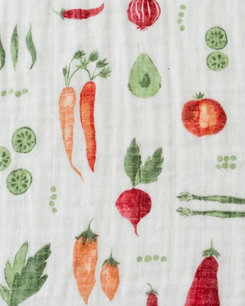 Little Unicorn Cotton Muslin Swaddle Single Farmers Market 3 Little Unicorn Cotton Muslin Swaddle Single Farmers Market - Image 3