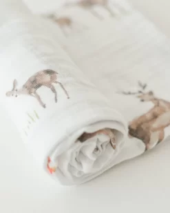 Little Unicorn Cotton Muslin Swaddle Single Oh Deer -Bedding Baby Store dsc 3572 1024x1024