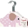 3 Sprouts Hangers (set Of 10) Elephant