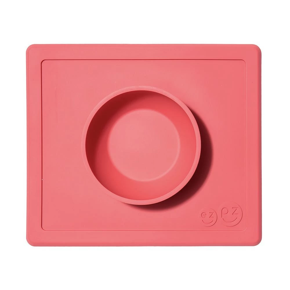 EZPZ Happy Bowl - Coral 1 EZPZ Happy Bowl - Coral