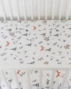 Little Unicorn Cotton Muslin Crib Sheet Forest Friends