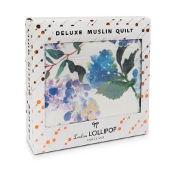 Loulou Lollipop Deluxe Muslin Quilt Hydrangea