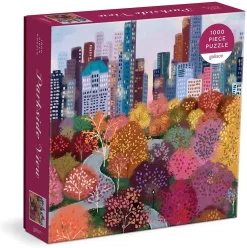 Galison Parkside View 1000 Pc Puzzle In A Square Box