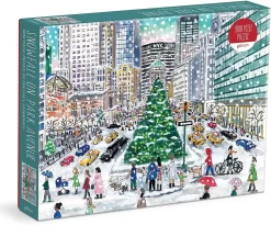 Galison Michael Storrings Snowfall On Park Avenue 1000 Piece Puzzle