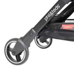 Phil & Teds Go Stroller - Cherry -Bedding Baby Store go v1 3 quarter puncture proof tyre with suspension 2 1200x1200 1