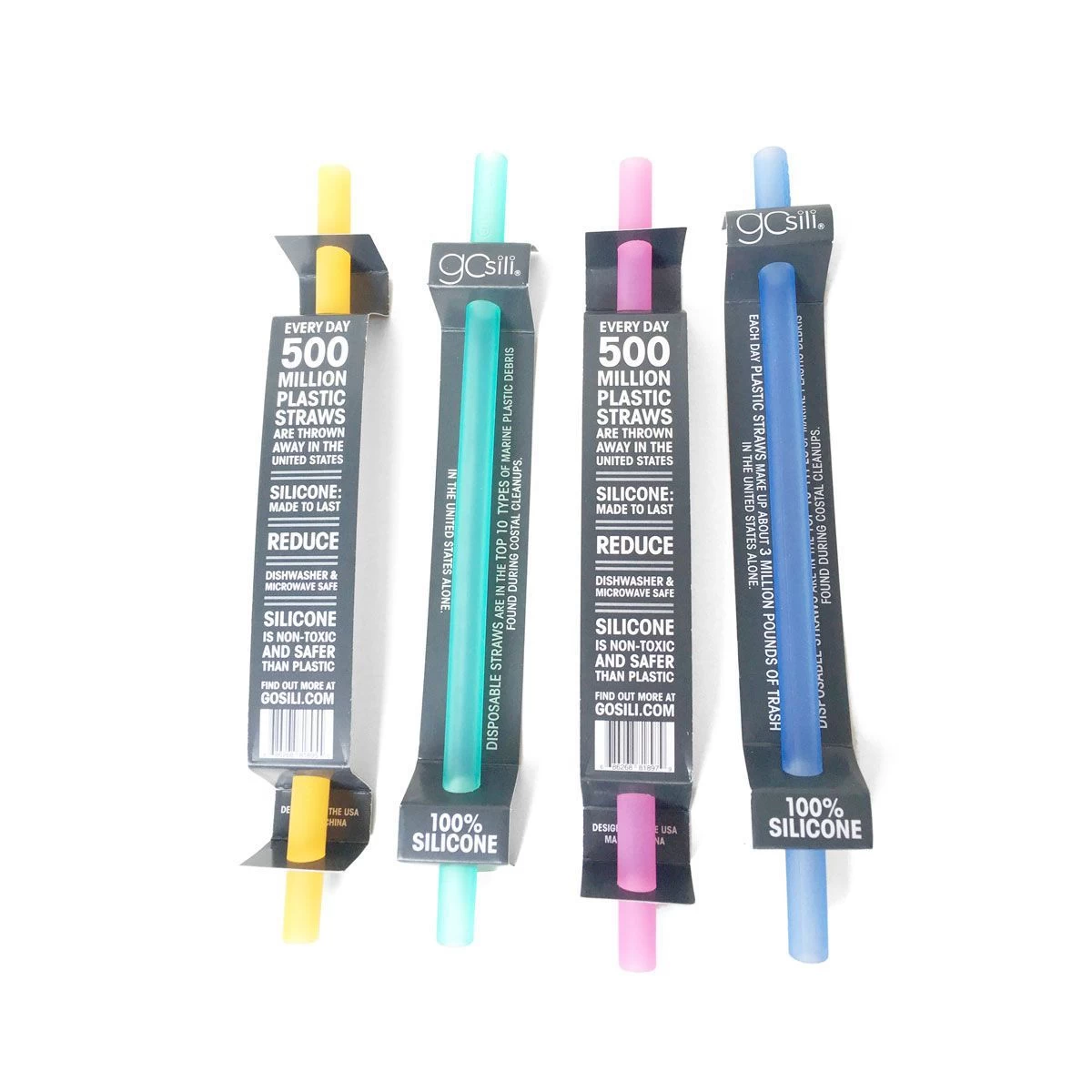 Silikids Single Reusable Straw - Pink 3 Silikids Single Reusable Straw - Pink - Image 3