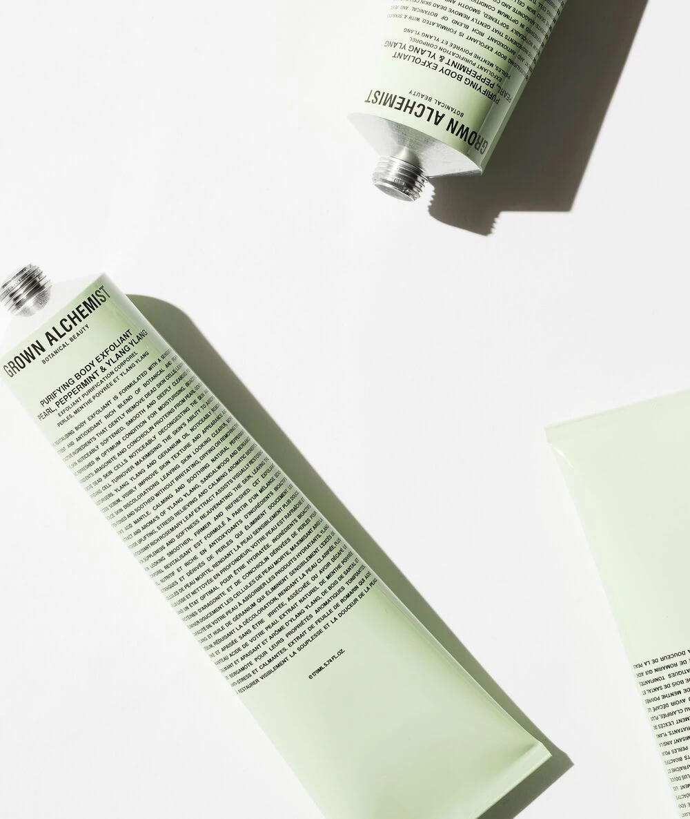 Grown Alchemist Purifying Body Exoliant Pearl Peppermint & Ylang Ylang 170ml - Image 4