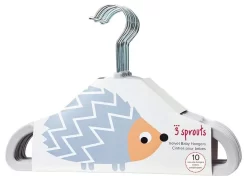 3 Sprouts Hangers (set Of 10) Hedgehog