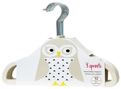 3 Sprouts Hangers (set Of 10) Owl