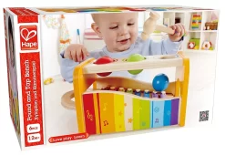 Hape Pound And Tap Bench 6Pcs 12m+ -Bedding Baby Store hape pound and tap bench 6pcs 12m 3