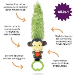 Yoee Baby Developmental Feather Toy - Monkey -Bedding Baby Store idj4oj1nzmh3u0utjw37