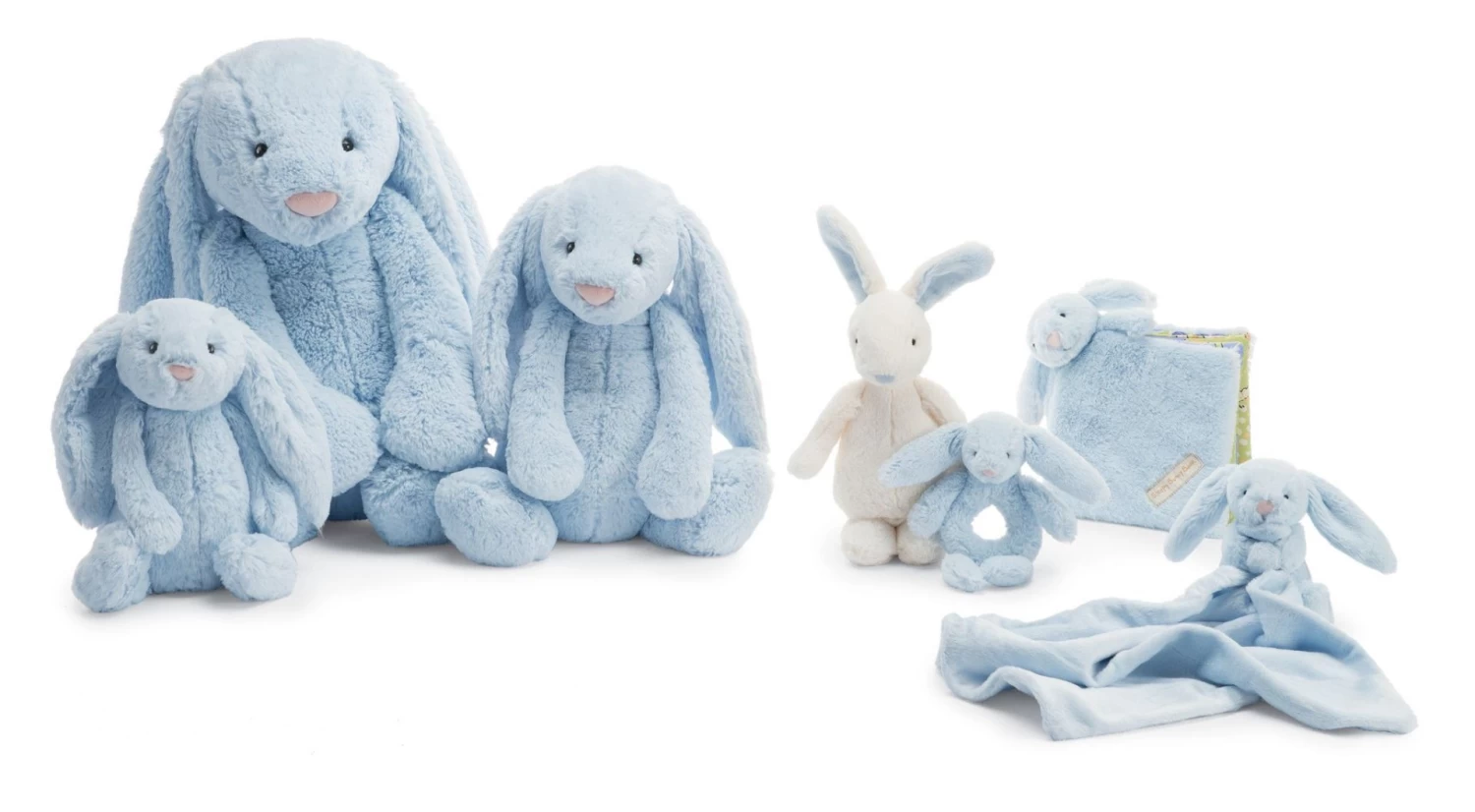Jellycat Bashful Light Blue Bunny Huge 2 Jellycat Bashful Light Blue Bunny Huge - Image 2