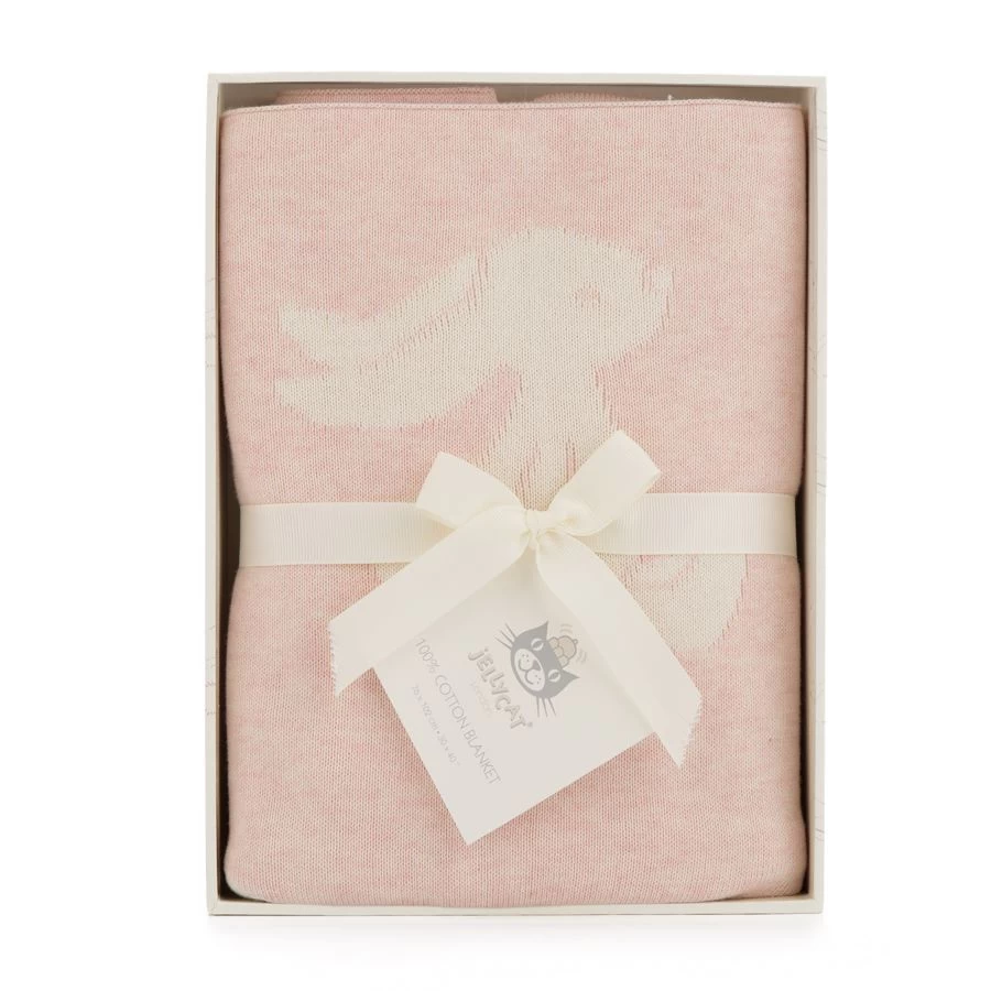 Jellycat Bashful Pink Bunny Blanket 4 Jellycat Bashful Pink Bunny Blanket - Image 4
