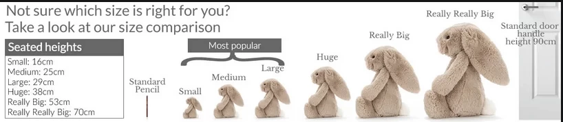 Jellycat Bashful Light Blue Bunny Huge 3 Jellycat Bashful Light Blue Bunny Huge - Image 3