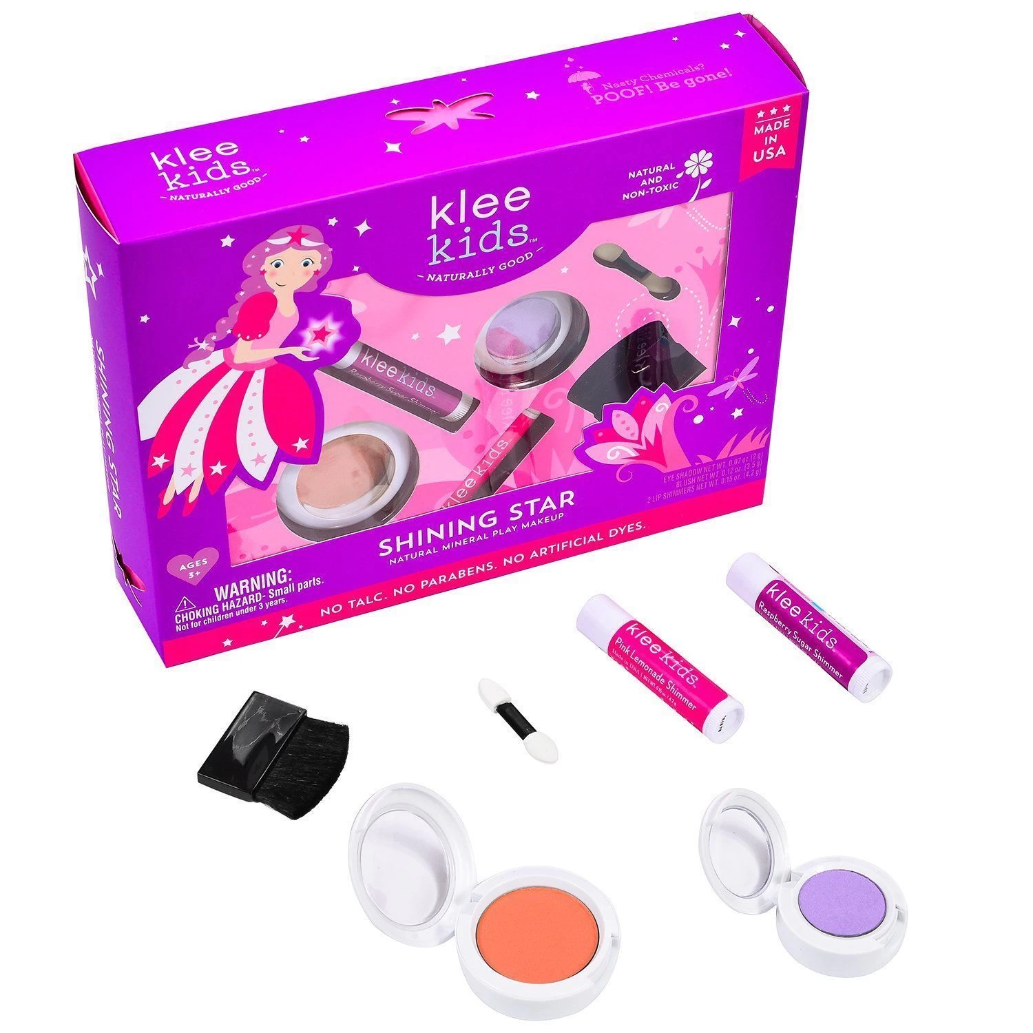 Klee Kids Natural Mineral Play Makeup Kit - Shining Star 2 Klee Kids Natural Mineral Play Makeup Kit - Shining Star - Image 2
