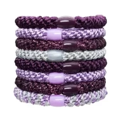 L.Erickson Grab & Go Ponytail Holders Set Of Eight - Royal