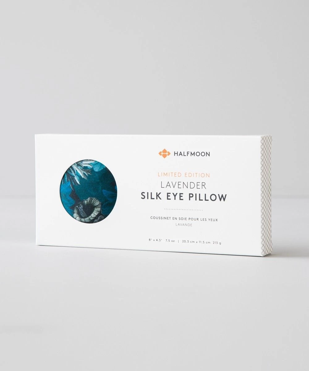 HalfMoon Silk Eye Pillow Limited Edition - Pacific Night Bloom 4 HalfMoon Silk Eye Pillow Limited Edition - Pacific Night Bloom - Image 4