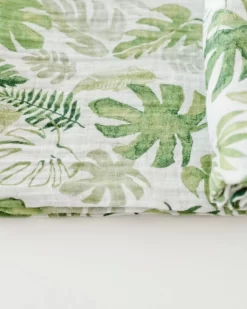 Little Unicorn Cotton Muslin Swaddle Single Tropical Leaf -Bedding Baby Store little unicorn tropical leaf single swaddle 1024x1024